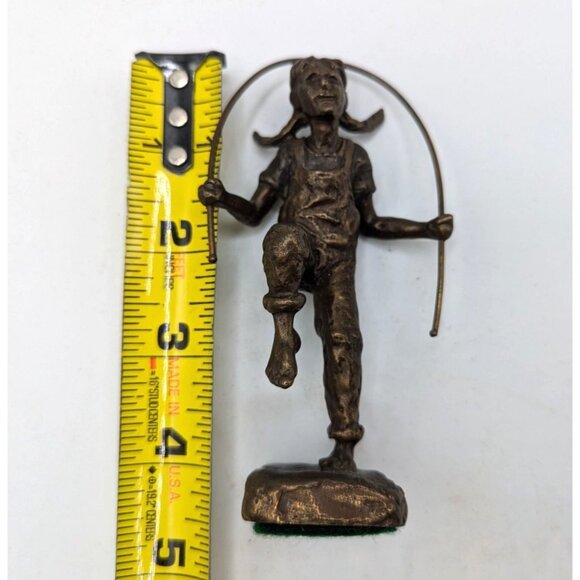 Mark Hopkins Skippin' Rope Bronze Sculpture Signed Limited Editioon '98 - Picture 4 of 10